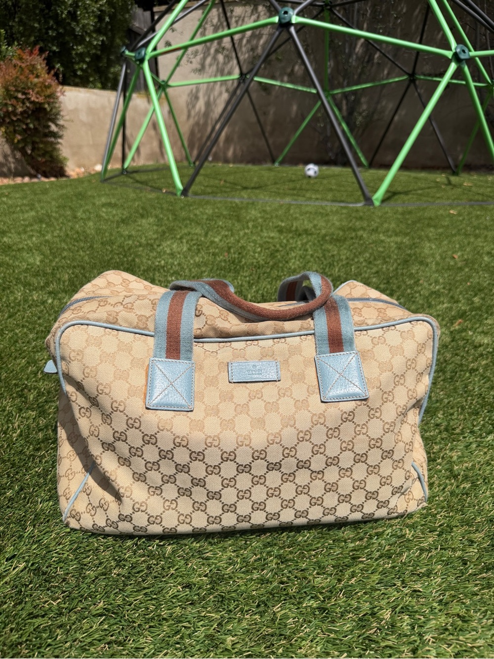 GUCCI GG Canvas Boston Bag Tom Ford Sherry Line - Picture 2 of 5